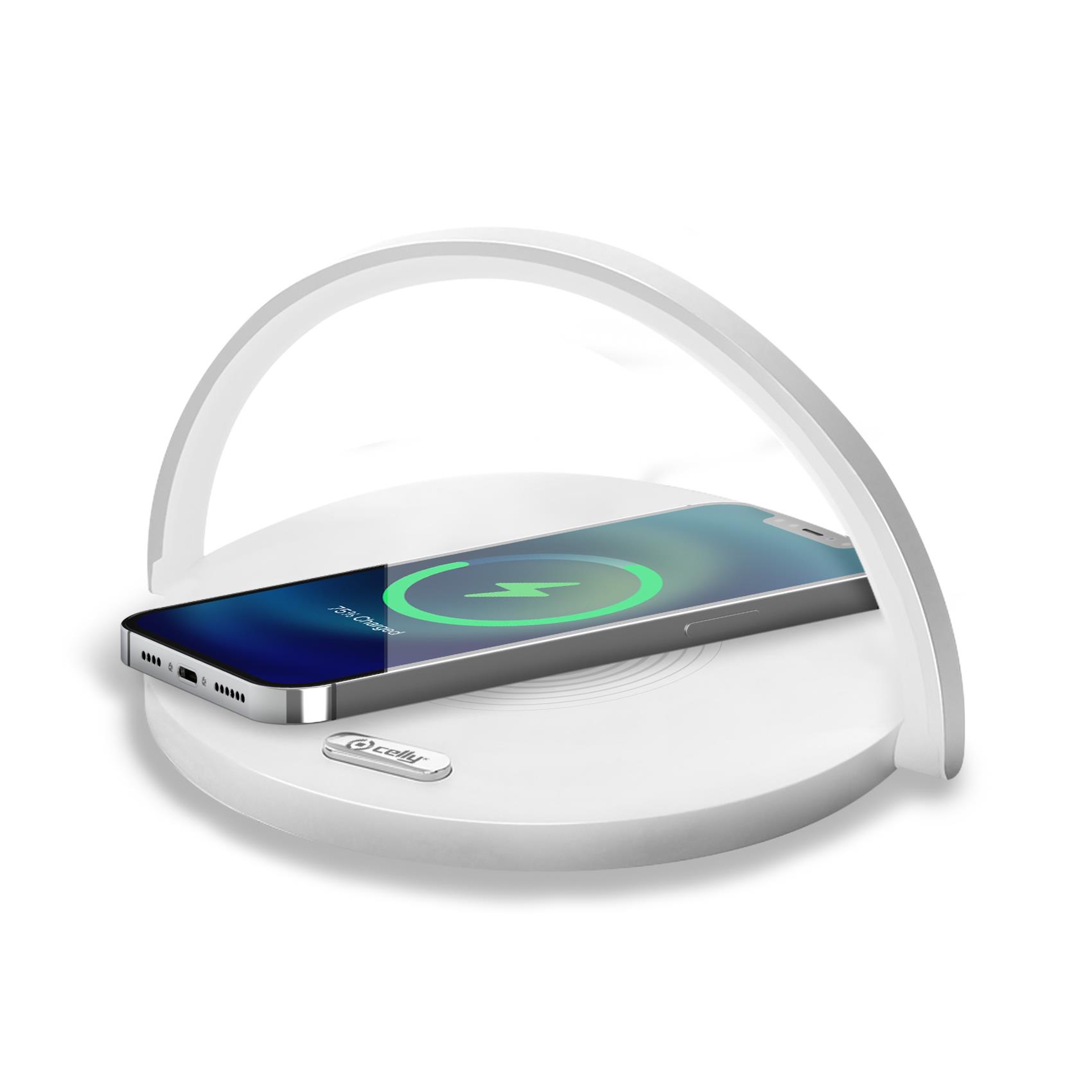 Celly WIRELESS CHARGER LAMP CIRCLE 15W WH